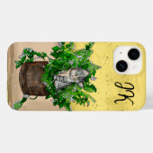 Niedliche graue Kätzchen in einem Topf Case-Mate iPhone Hülle (Rückseite (Horizontal))