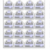 Niedliche graue Katze Aufkleber (Vorderseite)