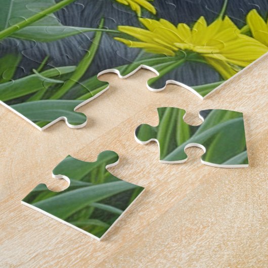 Niedliche graue Katze mit gelben Augen Ai Art Puzzle (Seite)