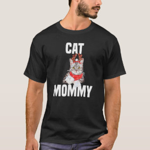 Niedliche graue Katze mit Rentierkatze T-Shirt
