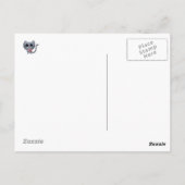 Niedliche graue Katze und Donut Postkarte (Rückseite)