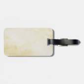 Niedliche graue Katze und Krapfen Gepäckanhänger (Rückseite horizontal)