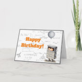 Niedliche graue Mathematikgleichung und -kalkulato Karte (Vorderseite)