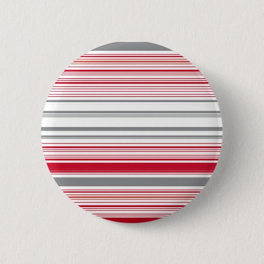 Niedliche graue Streifen Button (Vorderseite)