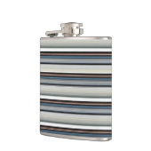 Niedliche graue Streifen Flachmann (Links)