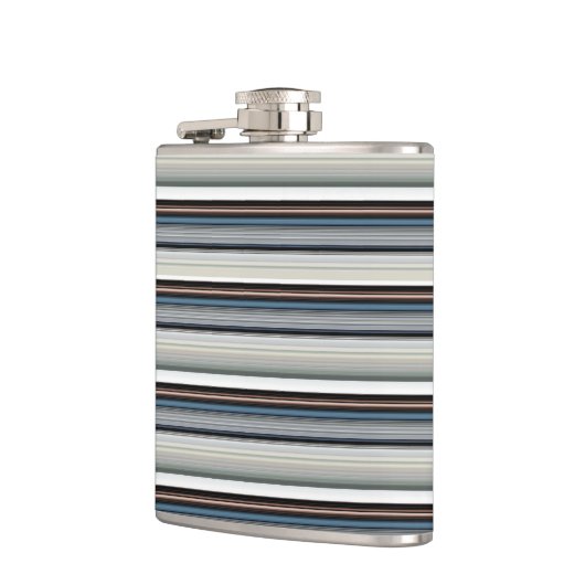 Niedliche graue Streifen Flachmann (Links)