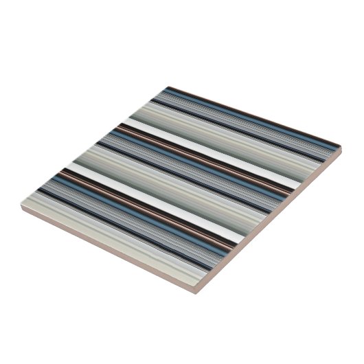 Niedliche graue Streifen Fliese (Seite)