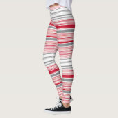 Niedliche graue Streifen Leggings (Links)