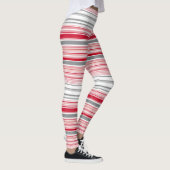 Niedliche graue Streifen Leggings (Rechts)