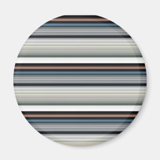 Niedliche graue Streifen Magnet (Vorne)