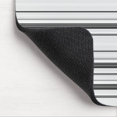 Niedliche, graue Streifen Mousepad (Ecke)