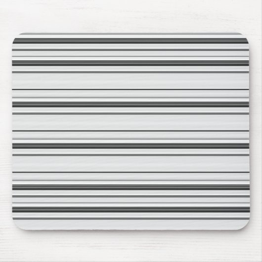 Niedliche, graue Streifen Mousepad (Vorne)