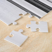 Niedliche, graue Streifen Puzzle (Seite)