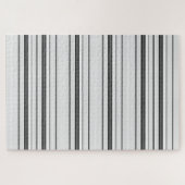 Niedliche, graue Streifen Puzzle (Horizontal)