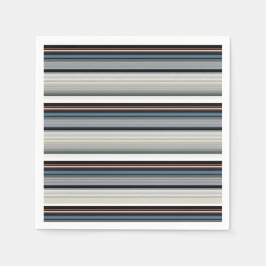 Niedliche graue Streifen Serviette (Vorderseite)