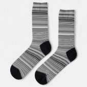 Niedliche graue Streifen Socken (Linkes Detail)