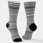 Niedliche graue Streifen Socken (Gewinkelt)