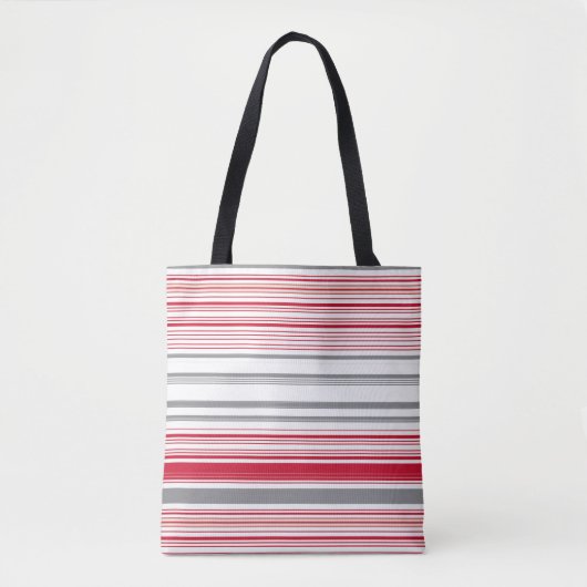 Niedliche graue Streifen Tasche (Vorderseite)
