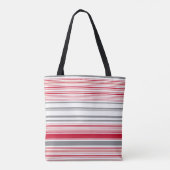 Niedliche graue Streifen Tasche (Rückseite)