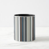 Niedliche graue Streifen Tasse (Zentrum)