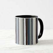Niedliche graue Streifen Tasse (VorderseiteRechts)