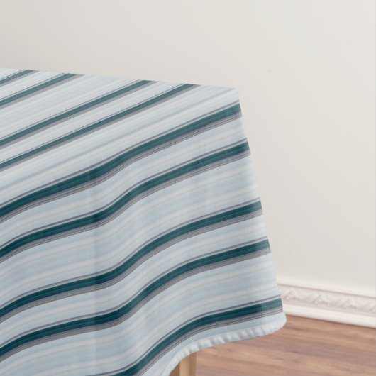 Niedliche graue Streifen Tischdecke (Beispiel)