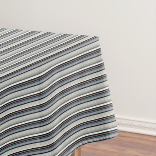 Niedliche graue Streifen Tischdecke (Beispiel)
