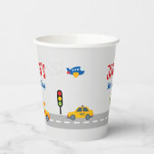 Niedliche graue urbane Traffic Kinderpartei Pappbecher (Links)