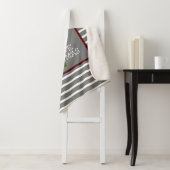 Niedliche Graue/weiße Weihnachtsberge in einem Bau Sherpadecke (Beispiel)