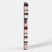 Niedliche graurosa Streifen Case-Mate iPhone Hülle (Rückseite / Rechts)