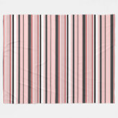 Niedliche graurosa Streifen Fleecedecke (Vorderseite (Horizontal))