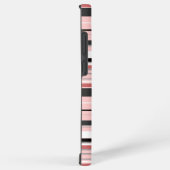 Niedliche graurosa Streifen Samsung Galaxy Hülle (Rechte Seite)