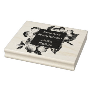Niedliche Gravur Briefmarke aus Blumenkautschuk Gummistempel