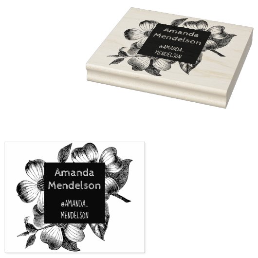 Niedliche Gravur Briefmarke aus Blumenkautschuk Gummistempel (Stempel)