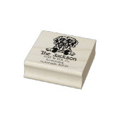 Niedliche Great Dane Dog Rücksendeadresse Gummistempel (Stempel)