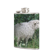 Niedliche Greedy Sheep Eating Flask Flachmann (Links)
