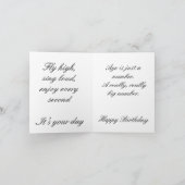 Niedliche Green Bird Geburtstagskarte Karte (Innenseite)