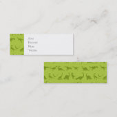 Niedliche Green Dinosaurier Muster für Jungen Mini Visitenkarte (Vorne/Hinten)