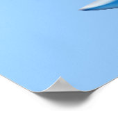 Niedliche Green Outer Space Außerirdischen mit Rau Poster (Ecke)