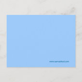 Niedliche Green Outer Space Außerirdischen mit Rau Postkarte (Rückseite)