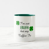 Niedliche Green und White Irish Coffee Tasse (Mittel)