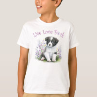Niedliche Grenz Collie Dog floral