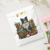 Niedliche Grenz-Collie-Gartenarbeit Geschenktütchen (Versiegelt)
