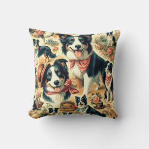 Niedliche Grenze Collie Seamless Kissen