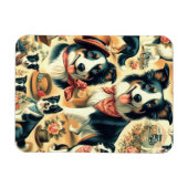 Niedliche Grenze Collie Seamless Magnet (Horizontal)