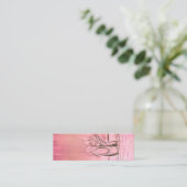 Niedliche, griechisch-rosa Ballet Slippers Mini Visitenkarte (Stehend Vorderseite)