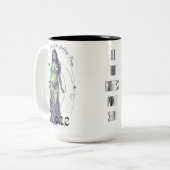 Niedliche griechische Göttin Zweifarbige Tasse (Vorderseite Links)