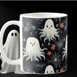 Niedliche griesgrämige Halloween Kaffeetasse