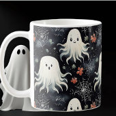 Niedliche griesgrämige Halloween Kaffeetasse