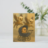 Niedliche Griffins & Baby Cyclops Mythology Fantas Postkarte (Stehend Vorderseite)